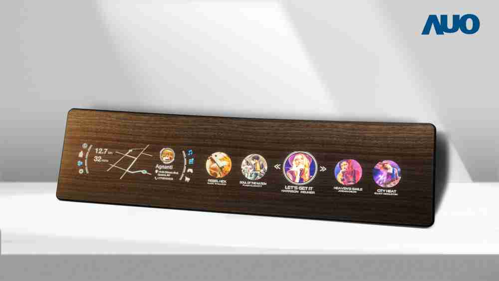 蓝狮在线研发全球最高穿透度达80%的AmLED木纹显示器，，，，可于使用时呈现高亮度、、、清晰可见的信息，，，，并在不使用时回归为单纯的饰板，，节能兼具美观