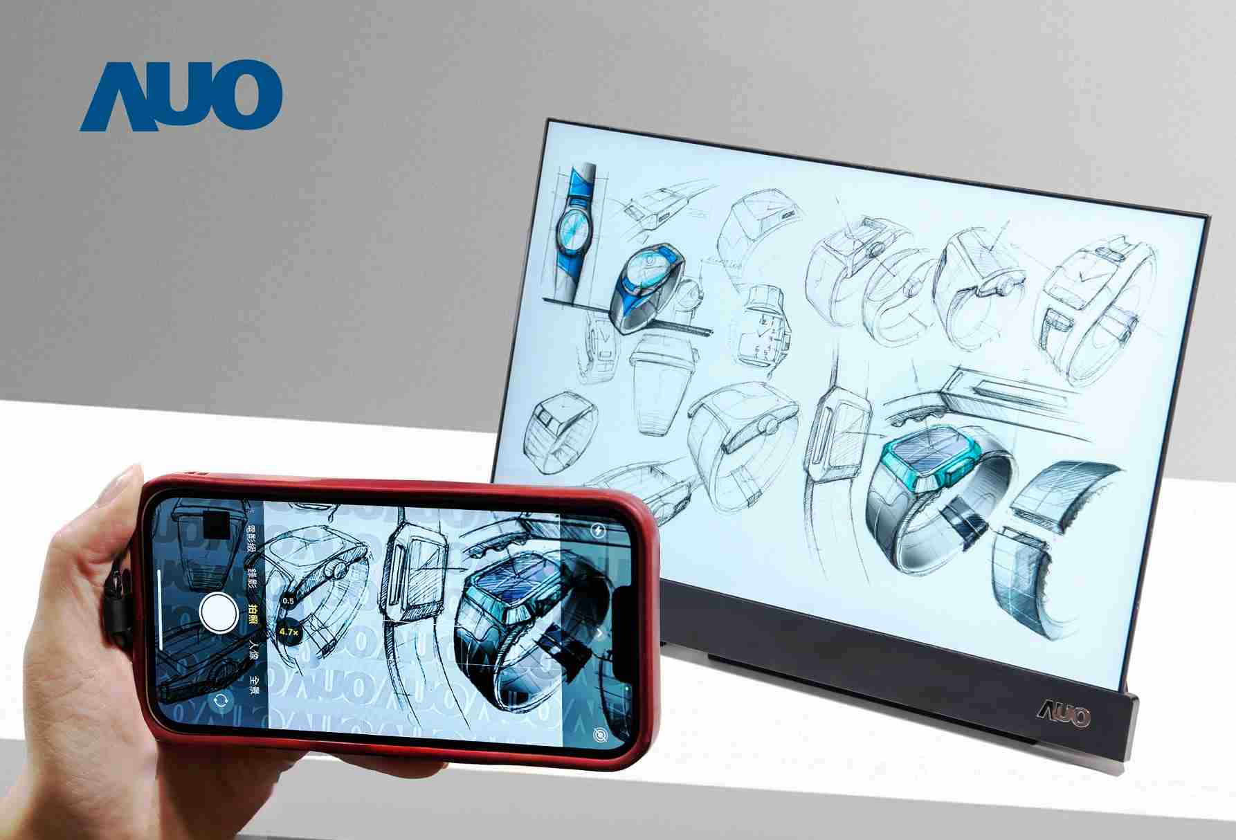 蓝狮在线16吋防窥显示器，，，，采用人眼无法察觉、、、、相机拍摄时才显现的隐藏式水印技术，，，，未来可结合AI镜头侦测周围环境，，，实时开启或关闭水印，，大幅提升在公共场域使用显示器的安全性